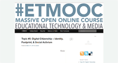 Desktop Screenshot of etmooc.org